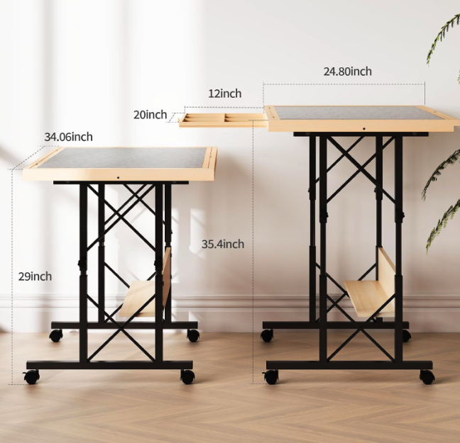 Easyego Puzzle Table - height illustrated